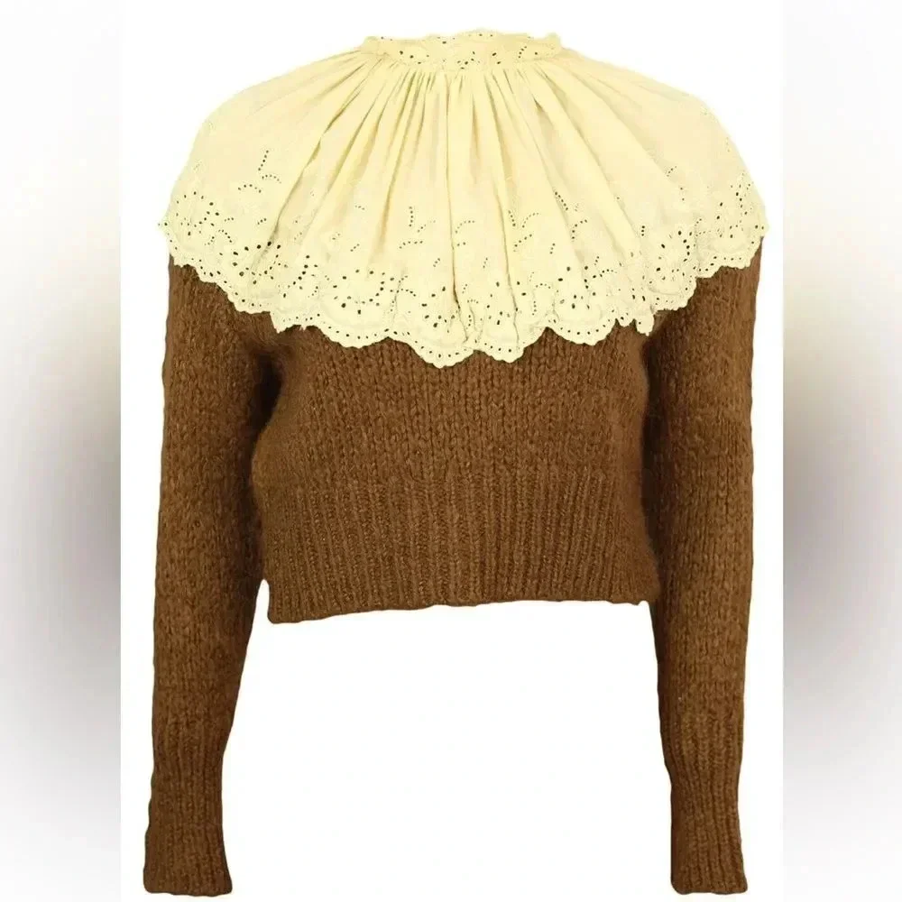 NWT ZARA Vintage Pullover Nikky Beige M size